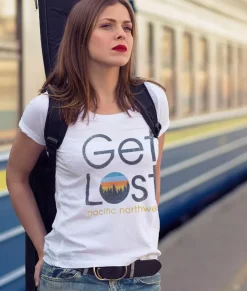 Nayked Apparel Tops>Women'S Ridiculously Soft Graphic Tee | Get Lost