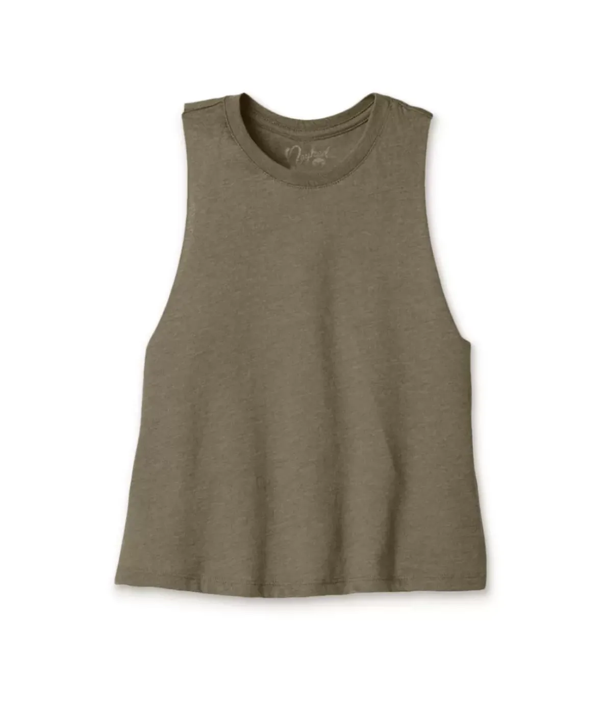 Nayked Apparel Tops>Women'S Ridiculously Soft Cropped Racerback Muscle Tank