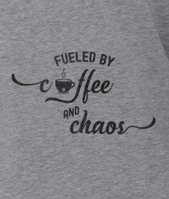 Nayked Apparel T-Shirts>Women'S Ridiculously Soft Midweight Graphic Tee | Fueled By Coffee And Chaos