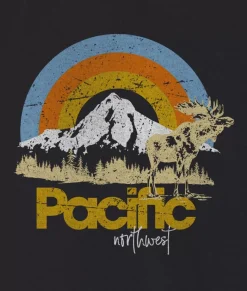 Nayked Apparel Hoodies & Sweatshirts>Women'S Ridiculously Soft Graphic Oversized Pullover Sweatshirt | Pacific Northwest