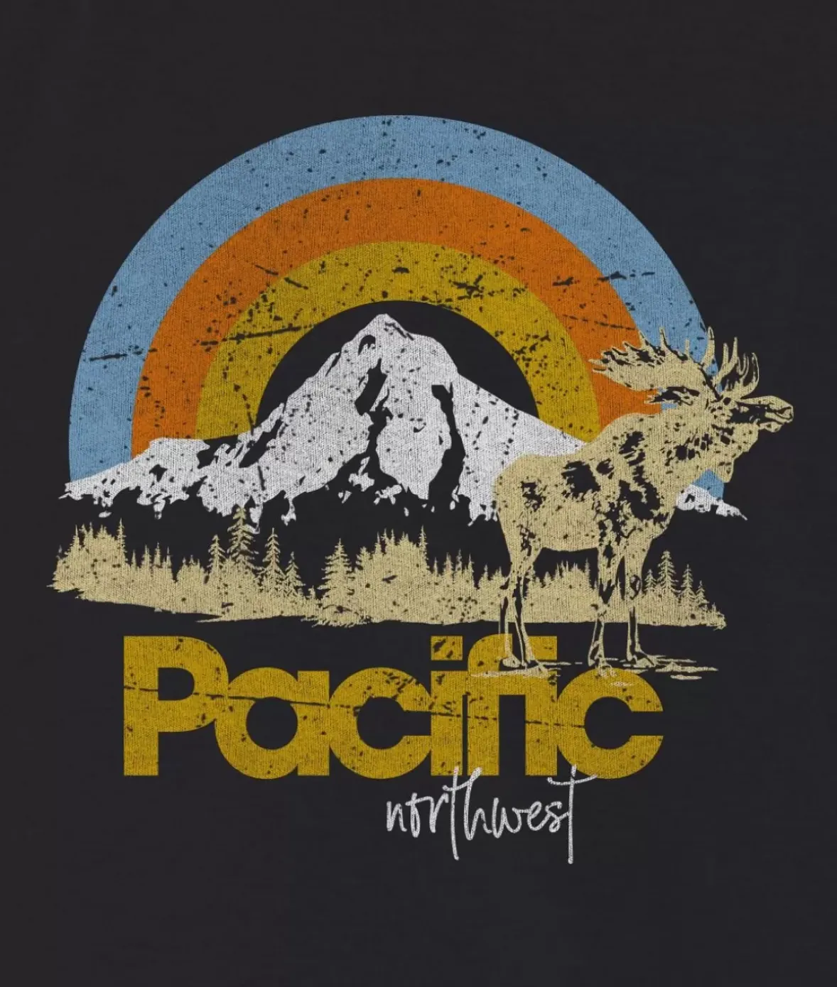 Nayked Apparel Hoodies & Sweatshirts>Women'S Ridiculously Soft Graphic Oversized Pullover Sweatshirt | Pacific Northwest