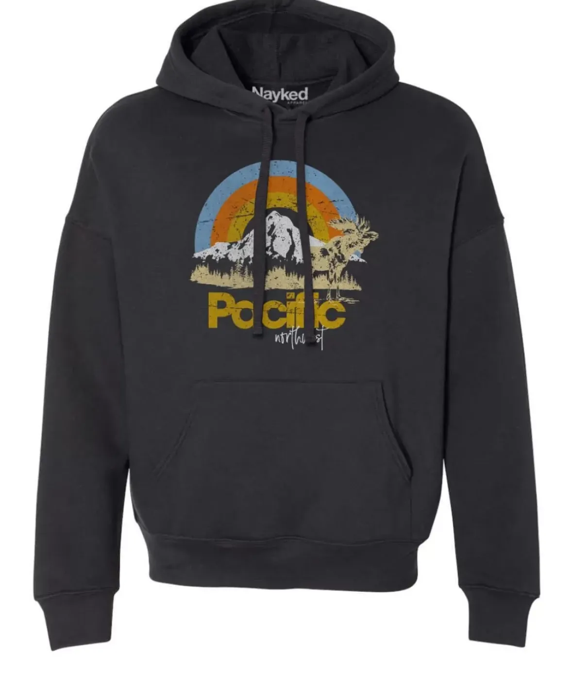 Nayked Apparel Hoodies & Sweatshirts>Women'S Ridiculously Soft Graphic Oversized Pullover Sweatshirt | Pacific Northwest