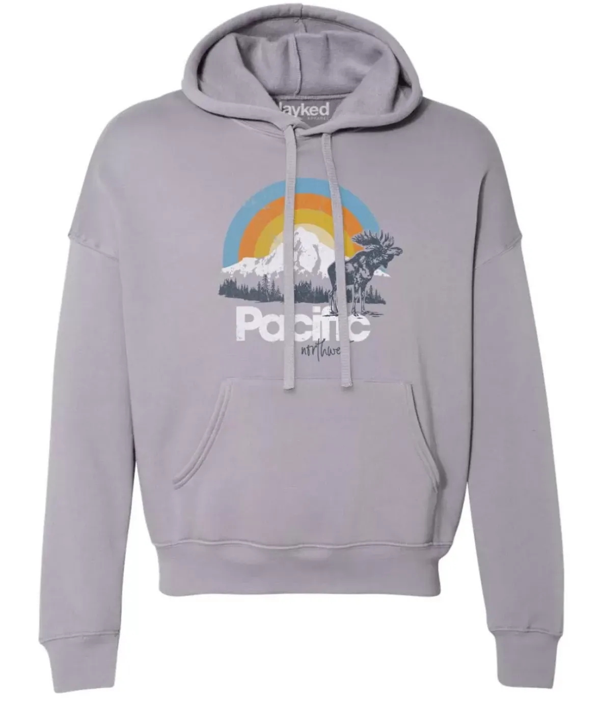 Nayked Apparel Hoodies & Sweatshirts>Women'S Ridiculously Soft Graphic Oversized Pullover Sweatshirt | Pacific Northwest