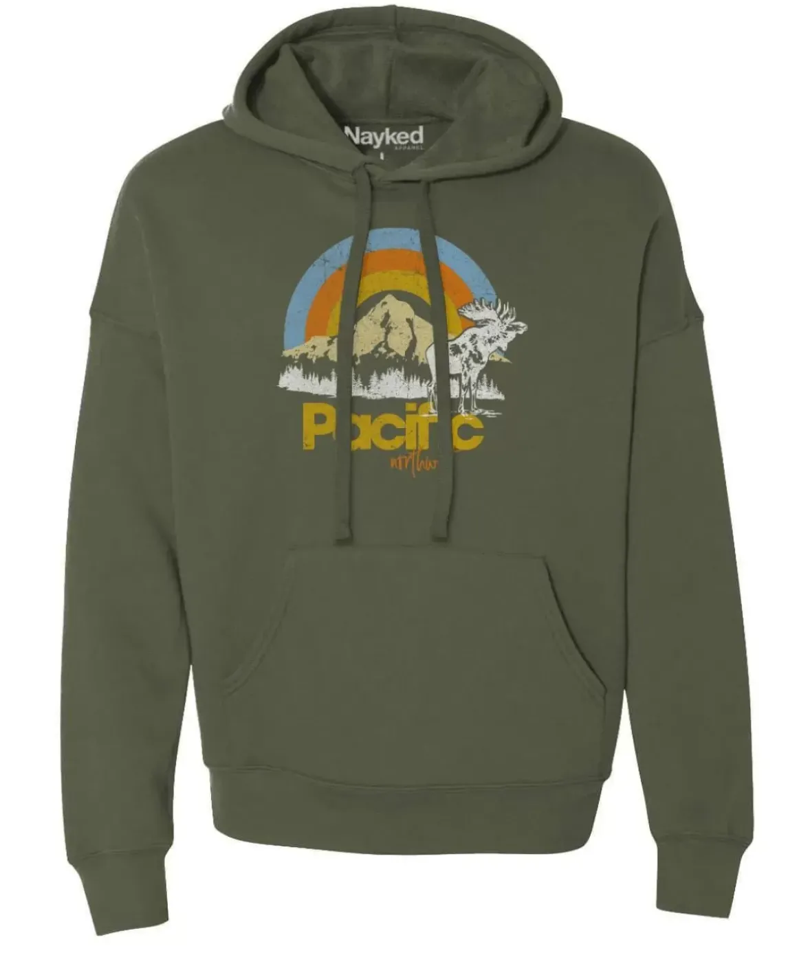 Nayked Apparel Hoodies & Sweatshirts>Women'S Ridiculously Soft Graphic Oversized Pullover Sweatshirt | Pacific Northwest