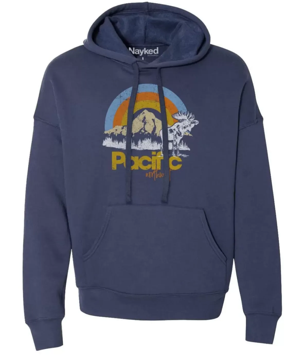 Nayked Apparel Hoodies & Sweatshirts>Women'S Ridiculously Soft Graphic Oversized Pullover Sweatshirt | Pacific Northwest