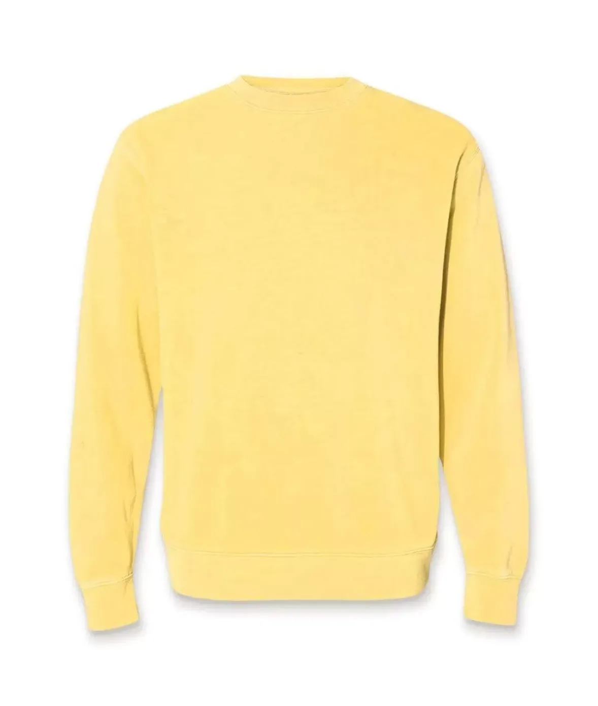 Nayked Apparel Tops>Women'S Ridiculously Soft Oversized Pigment-Dyed Graphic Sweatshirt | Sailboat Pigment Yellow