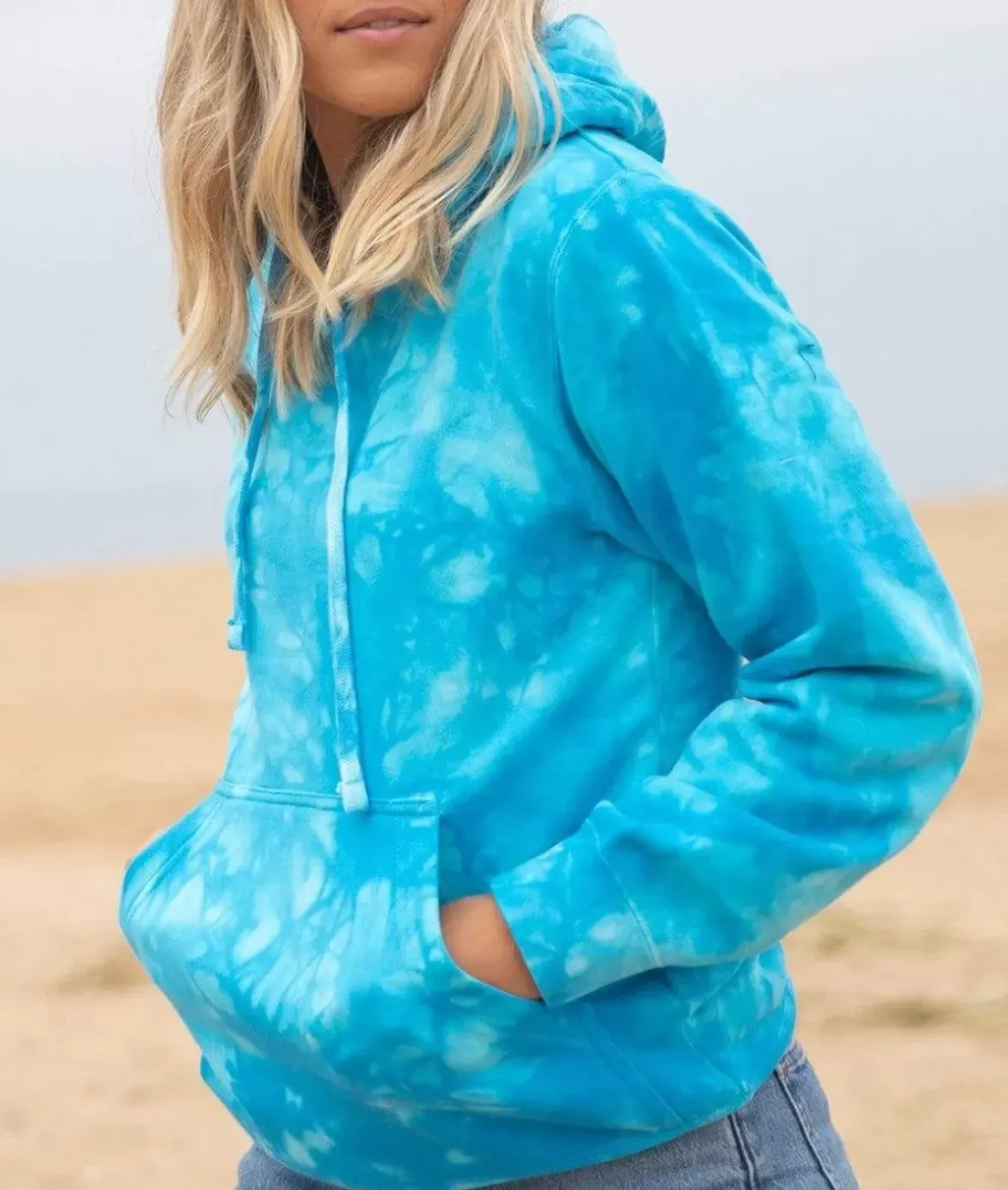 Nayked Apparel Hoodies & Sweatshirts>Women'S Ridiculously Soft Tie Dye Hooded Sweatshirt
