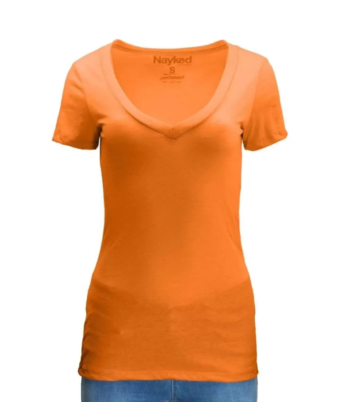 Nayked Apparel T-Shirts>Women'S Ridiculously Soft Midweight V-Neck T-Shirt