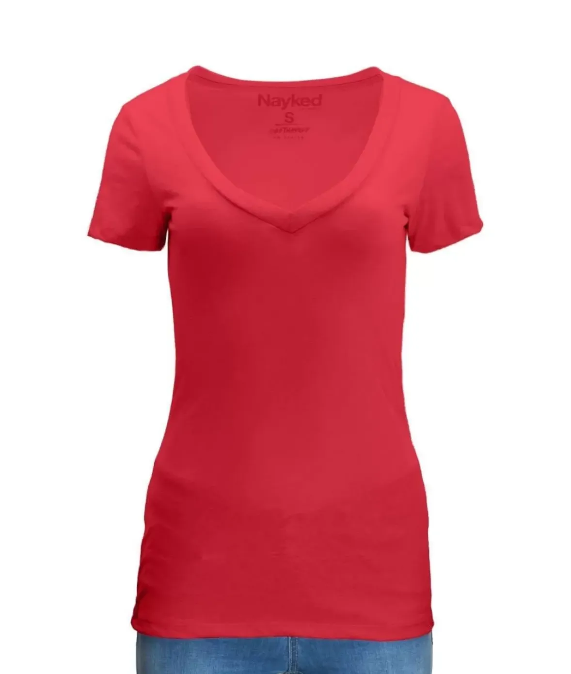Nayked Apparel T-Shirts>Women'S Ridiculously Soft Midweight V-Neck T-Shirt