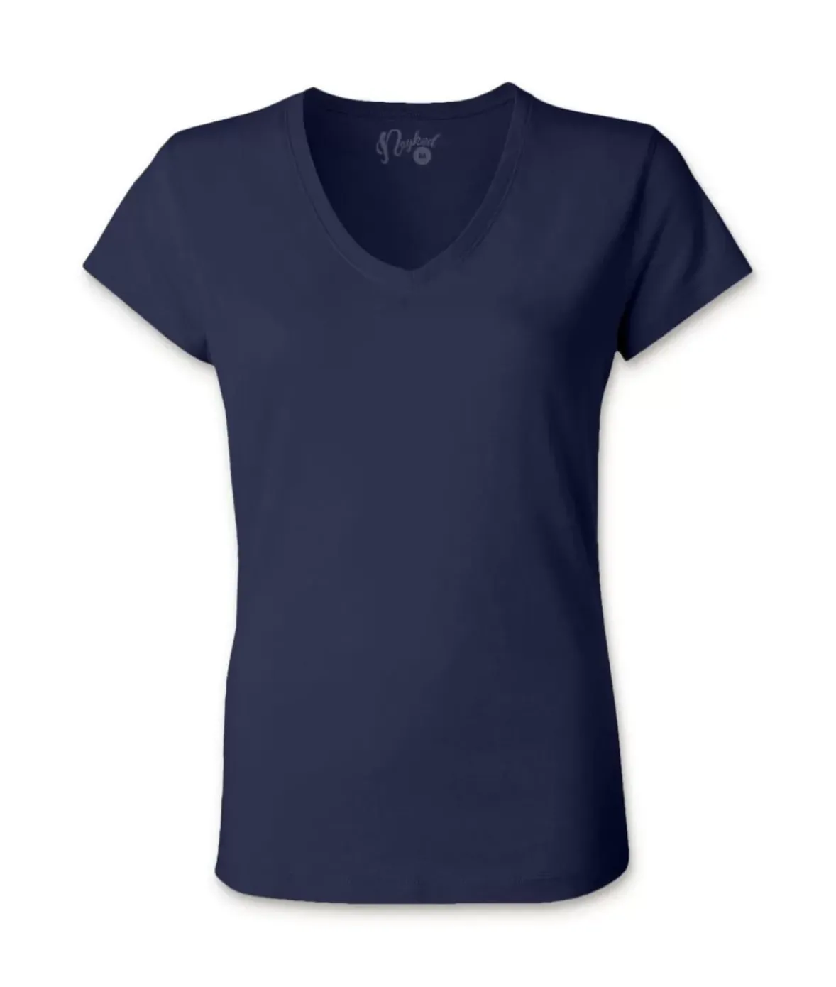Nayked Apparel T-Shirts>Women'S Ridiculously Soft 100% Cotton Fitted V-Neck T-Shirt