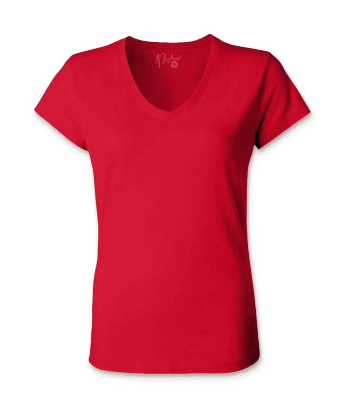 Nayked Apparel T-Shirts>Women'S Ridiculously Soft 100% Cotton Fitted V-Neck T-Shirt