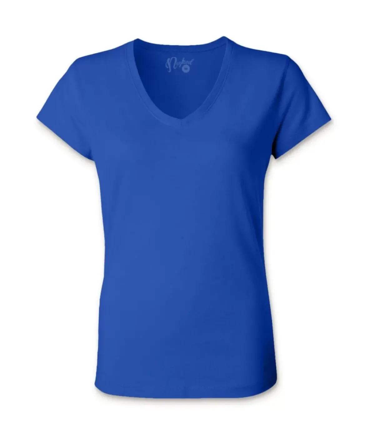 Nayked Apparel T-Shirts>Women'S Ridiculously Soft 100% Cotton Fitted V-Neck T-Shirt