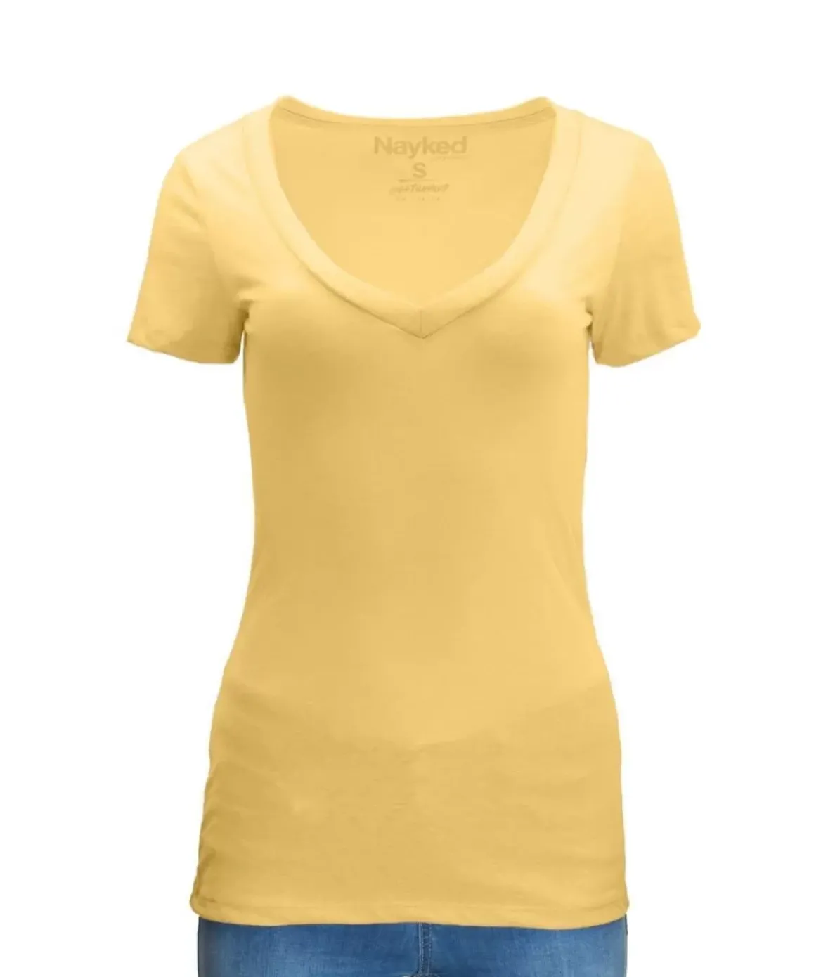 Nayked Apparel Tops>Women'S Ridiculously Soft Midweight V-Neck T-Shirt