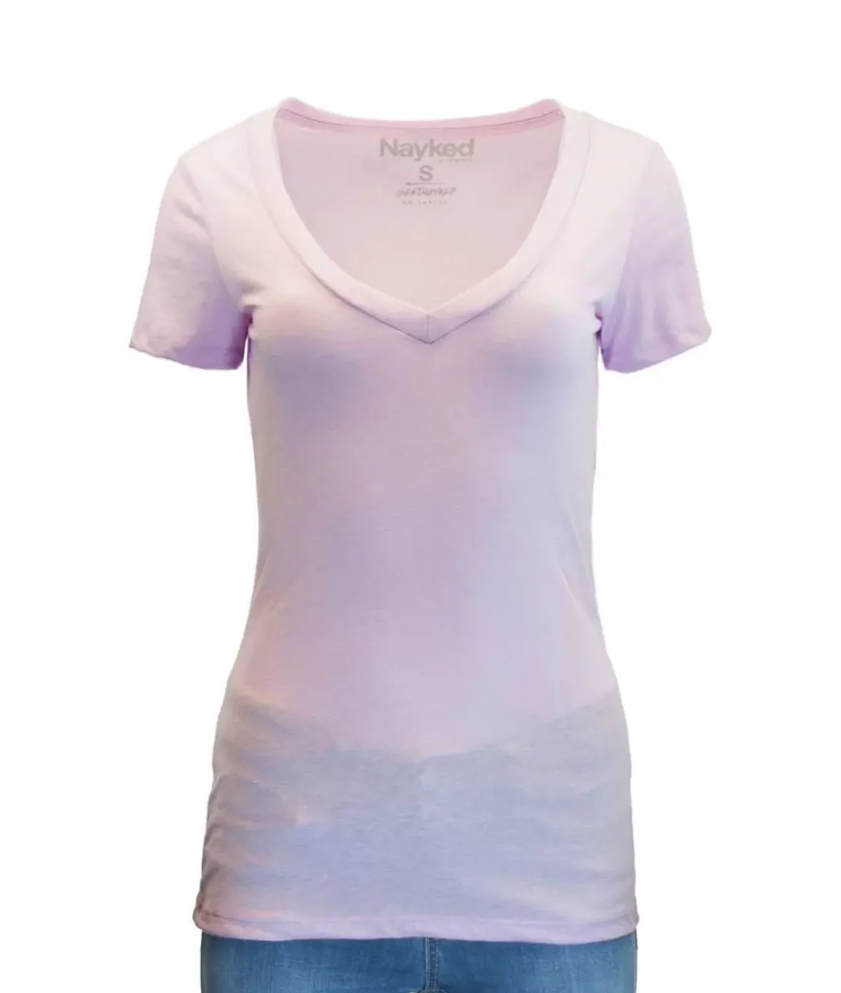 Nayked Apparel Tops>Women'S Ridiculously Soft Midweight V-Neck T-Shirt