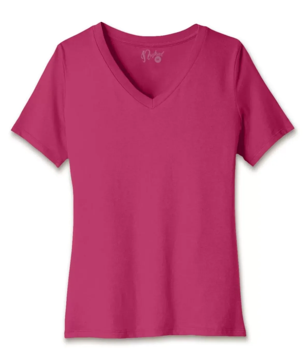 Nayked Apparel T-Shirts>Women'S Ridiculously Soft Relaxed Fit 100% Cotton V-Neck T-Shirt