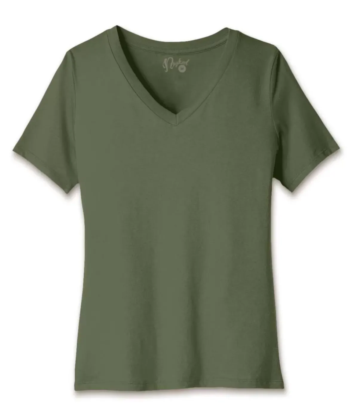 Nayked Apparel T-Shirts>Women'S Ridiculously Soft Relaxed Fit 100% Cotton V-Neck T-Shirt