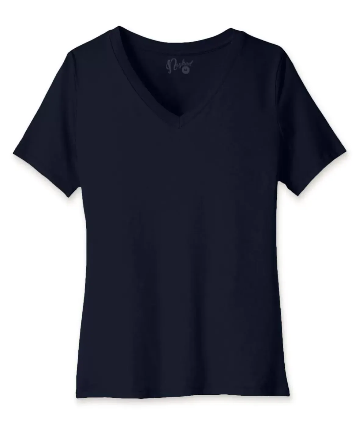 Nayked Apparel T-Shirts>Women'S Ridiculously Soft Relaxed Fit 100% Cotton V-Neck T-Shirt