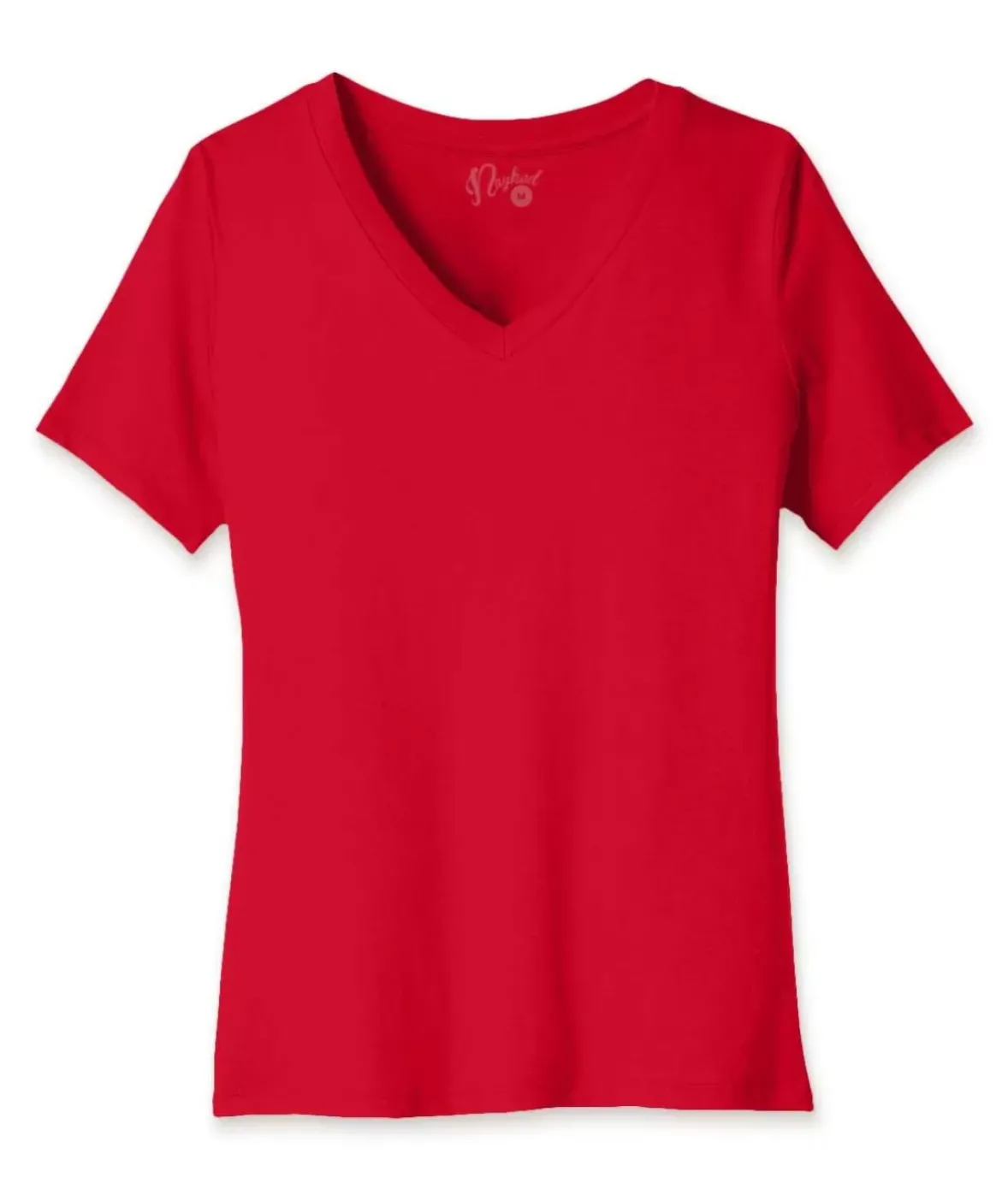 Nayked Apparel T-Shirts>Women'S Ridiculously Soft Relaxed Fit 100% Cotton V-Neck T-Shirt