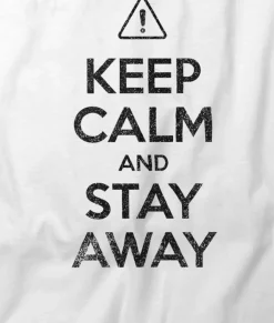 Nayked Apparel T-Shirts>Women'S Ridiculously Soft 100% Cotton Graphic Tee | Keep Calm And Stay Away