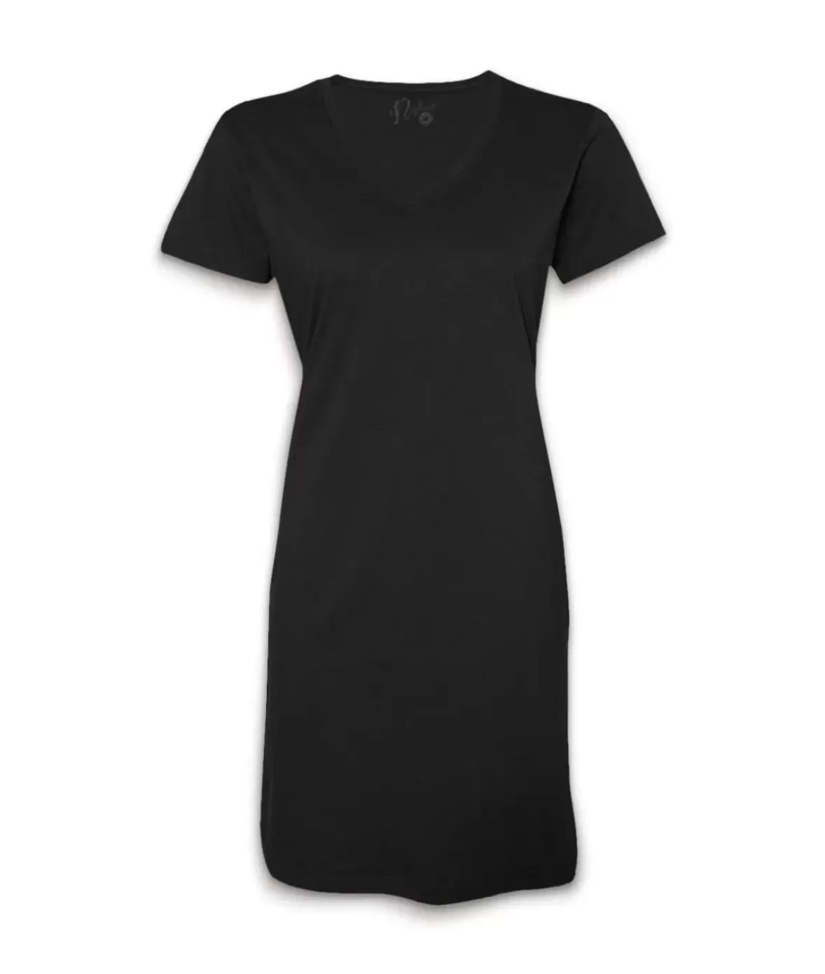 Nayked Apparel Bottoms Skirts & Dresses>Women'S Ridiculously Soft V-Neck T-Shirt Dress