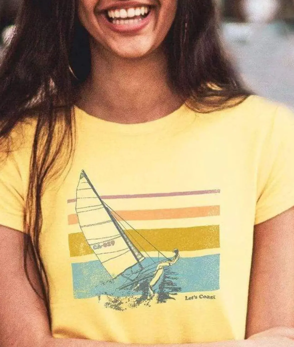 Nayked Apparel T-Shirts>Women'S Ridiculously Soft Midweight Graphic Tee | Let'S Coast