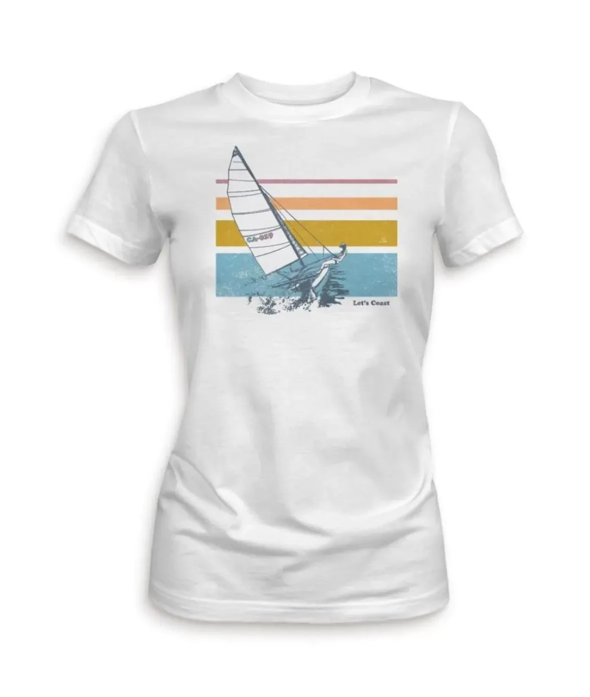 Nayked Apparel T-Shirts>Women'S Ridiculously Soft Midweight Graphic Tee | Let'S Coast
