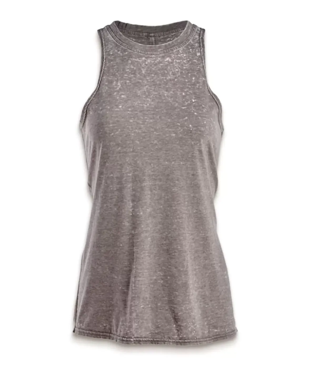 Nayked Apparel T-Shirts>Women'S Ridiculously Soft Burnout High Neck Tank Top