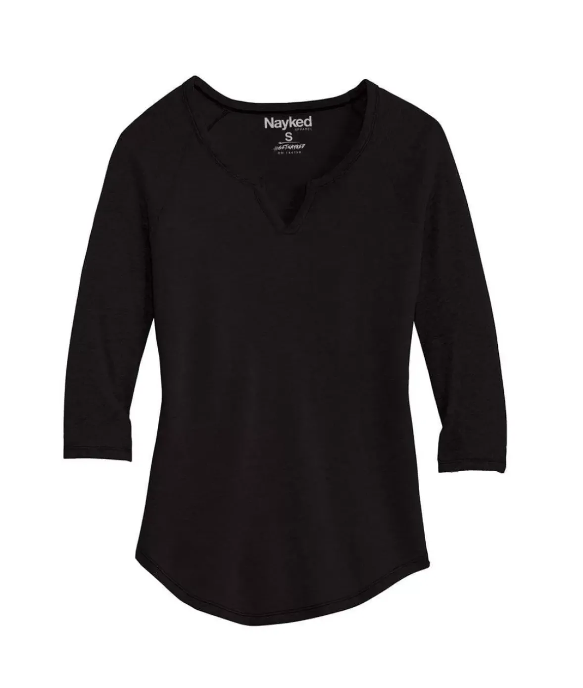 Nayked Apparel Tops>Women'S Ridiculously Soft Vintage Raglan Baseball T-Shirt