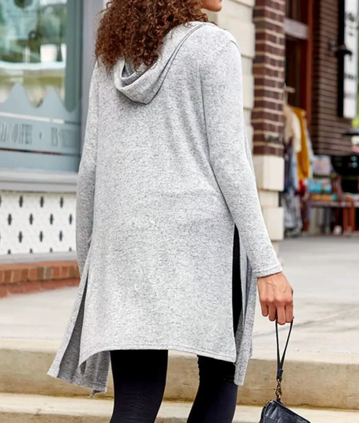 Nayked Apparel Cardigans & Sweaters>Women'S Ridiculously Soft Cuddle Fleece Lounge Cardigan Oxford