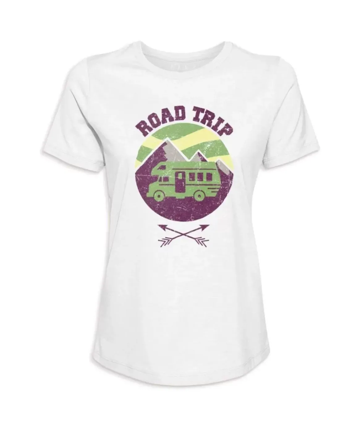 Nayked Apparel Tops>Women'S Ridiculously Soft Graphic Tee | Road Trip