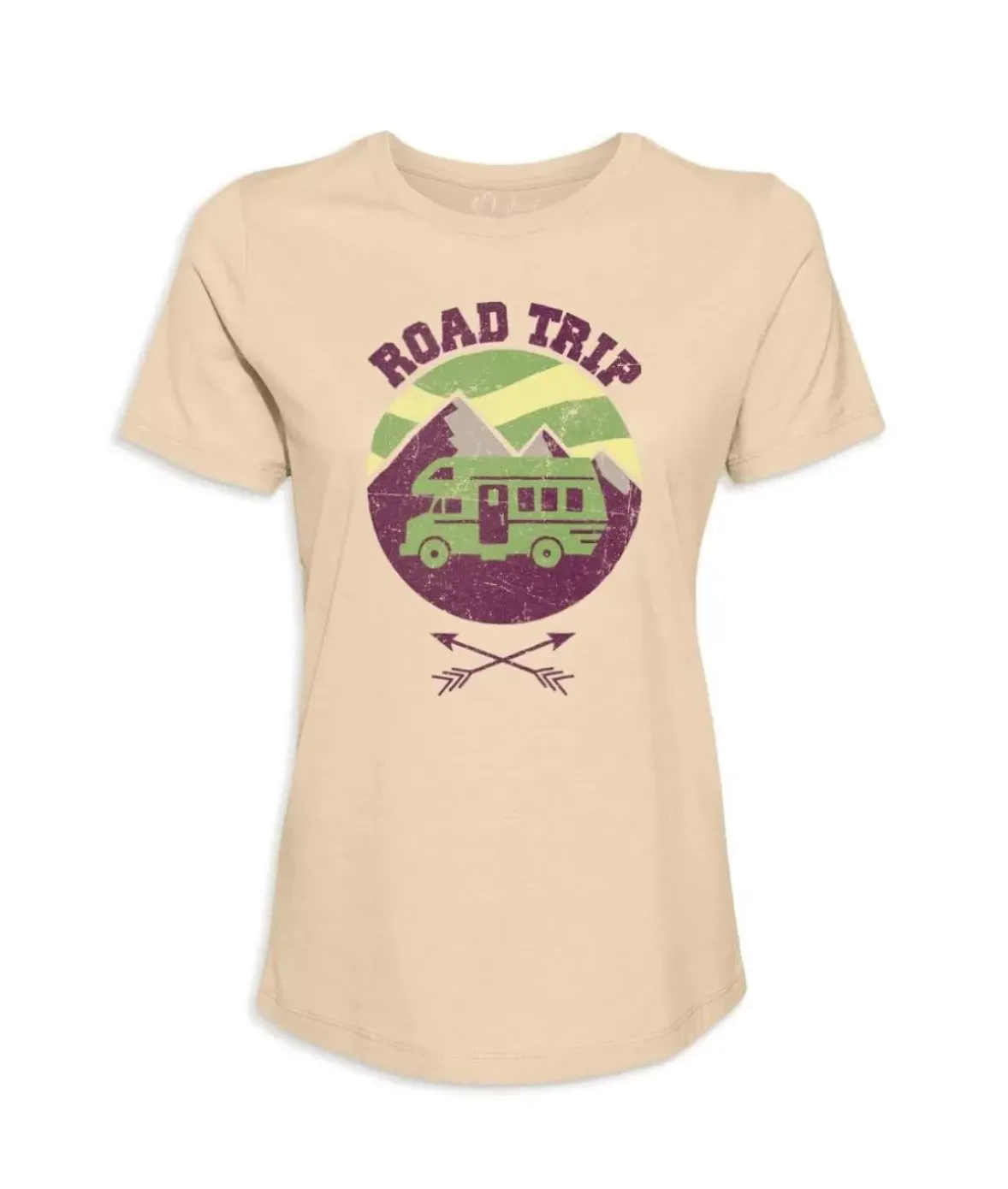 Nayked Apparel Tops>Women'S Ridiculously Soft Graphic Tee | Road Trip