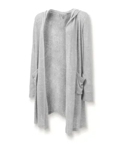 Nayked Apparel Outerwear>Women'S Ridiculously Soft Cuddle Fleece Lounge Cardigan Oxford