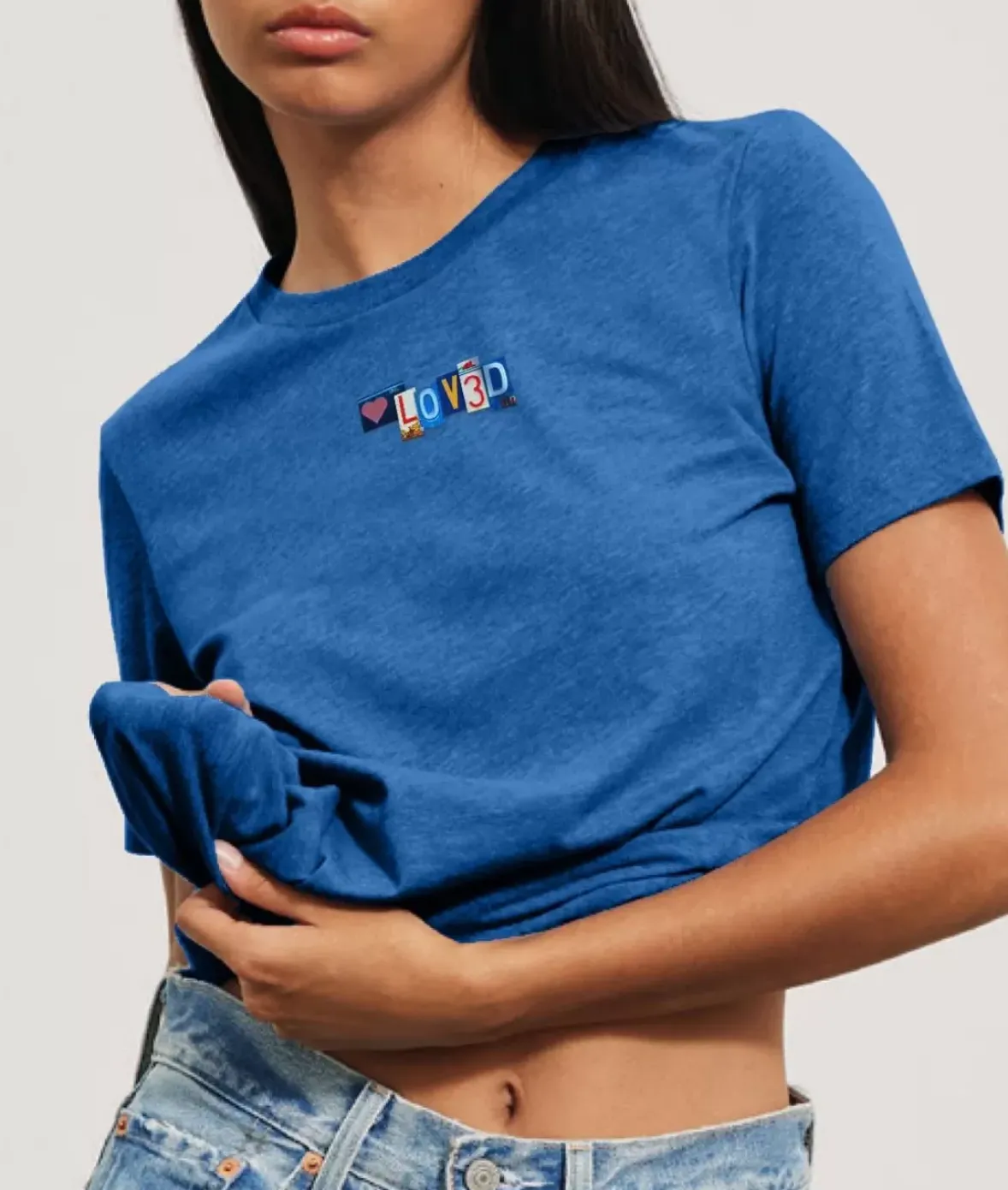 Nayked Apparel T-Shirts>Women'S Ridiculously Soft Lightweight Graphic Tee | Loved