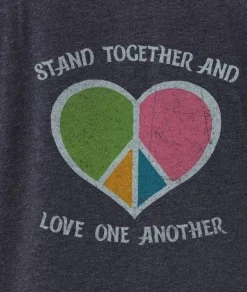 Nayked Apparel Tops>Women'S Ridiculously Soft Oversized Graphic Tee | Stand Together And Love One Another