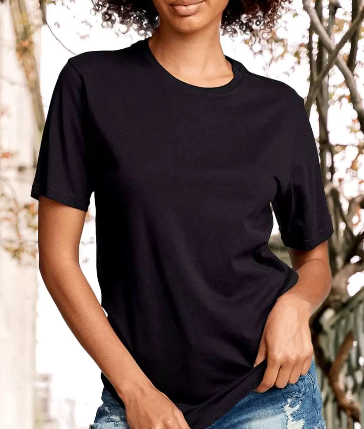Nayked Apparel T-Shirts>Women'S Ridiculously Soft Oversized Curved Hem Long Tee