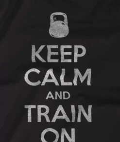 Nayked Apparel Tops>Women'S Ridiculously Soft Cropped Racerback Graphic Tank | Keep Calm