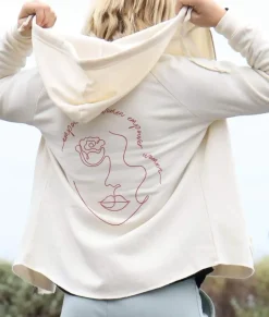 Nayked Apparel Hoodies & Sweatshirts>Women'S Ridiculously Soft Washed Full-Zip Graphic Hoodie | Empowered Women