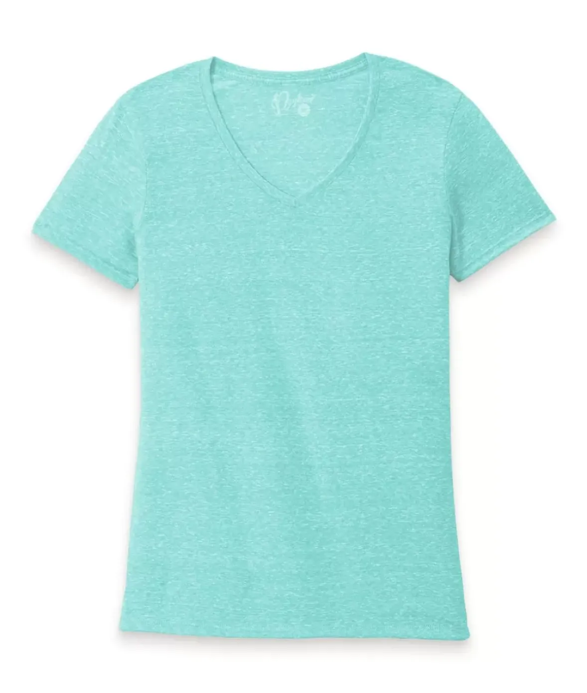 Nayked Apparel Tops>Women'S Ridiculously Soft Snow Heather V-Neck T-Shirt