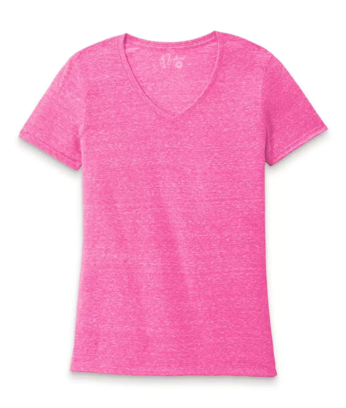 Nayked Apparel Tops>Women'S Ridiculously Soft Snow Heather V-Neck T-Shirt