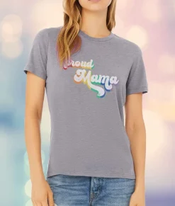 Nayked Apparel T-Shirts>Women'S Ridiculously Soft Lightweight Graphic T-Shirt | Proud Mama