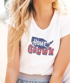Nayked Apparel T-Shirts>Women'S Ridiculously Soft Lightweight Graphic Tee | Homegrown