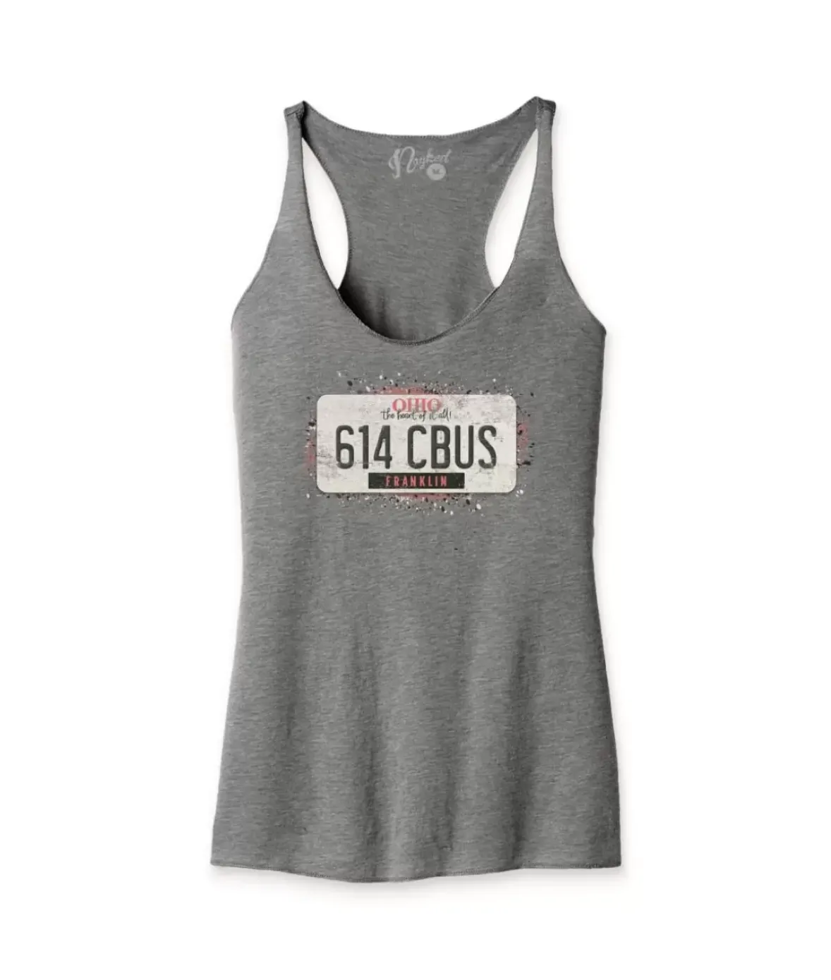 Nayked Apparel T-Shirts>Women'S Ridiculously Soft Lightweight Racerback Graphic Tank | 614 Cbus