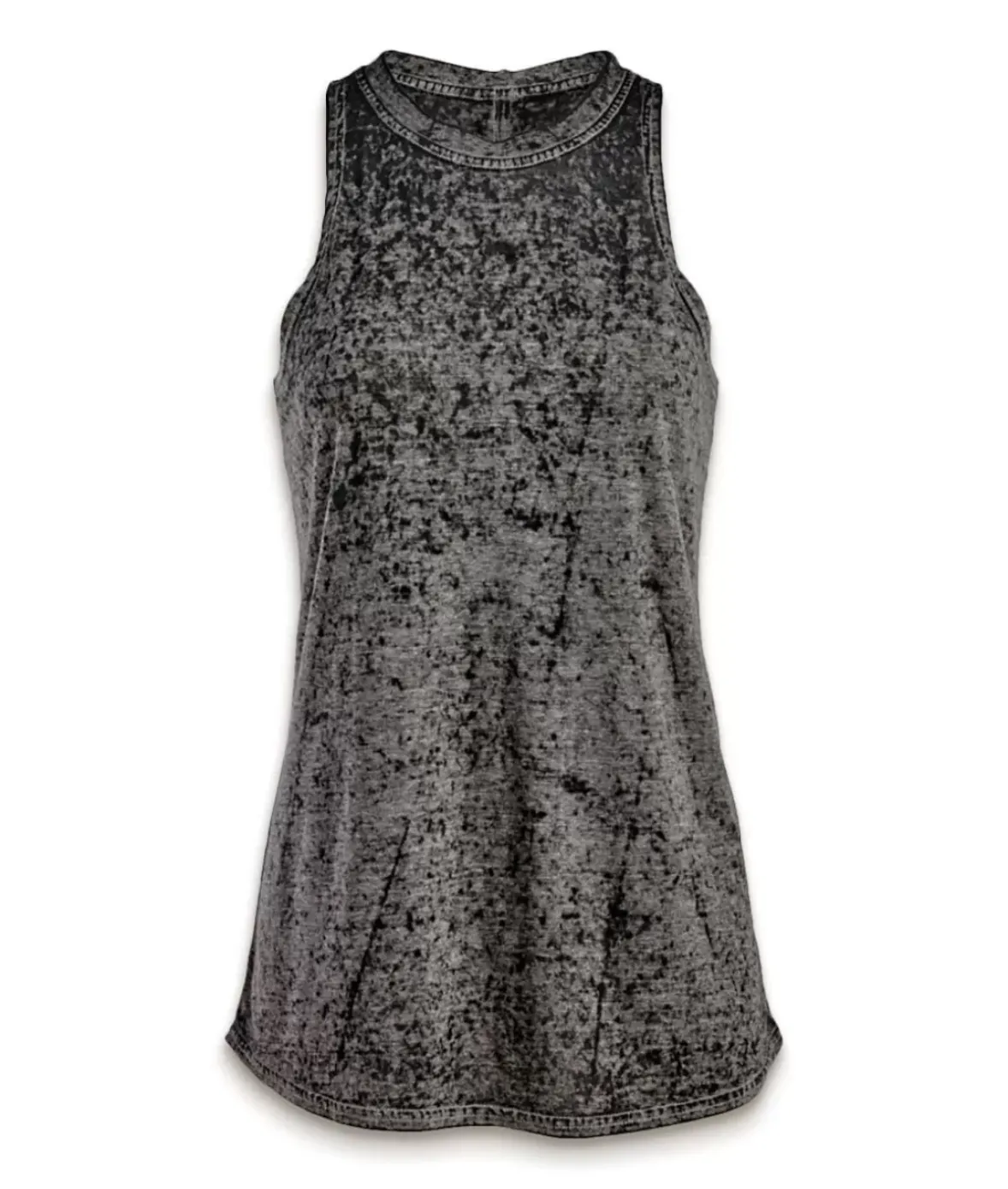 Nayked Apparel Tank Tops>Women'S Ridiculously Soft Burnout High Neck Tank Top