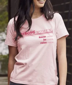 Nayked Apparel Tops>Women'S Ridiculously Soft Go-To Graphic Tee | Here'S To Strong Women