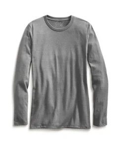 Nayked Apparel Tops>Women'S Ridiculously Soft Recycled Lightweight Long Sleeve T-Shirt