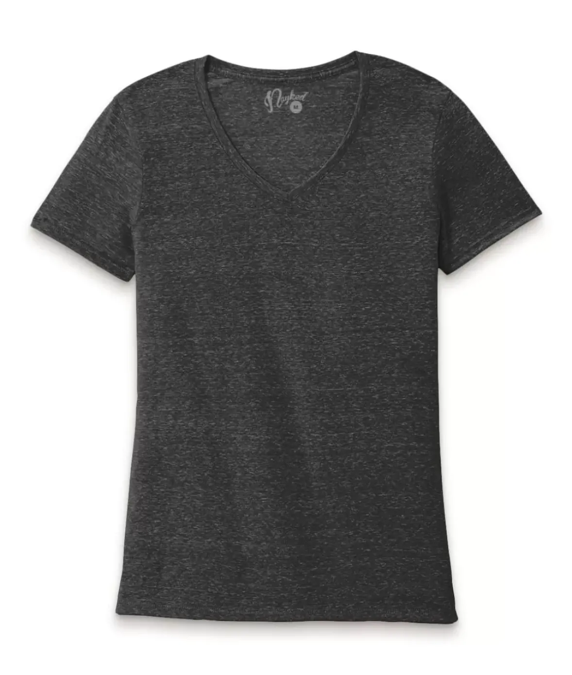 Nayked Apparel Athleisure>Women'S Ridiculously Soft Snow Heather V-Neck T-Shirt