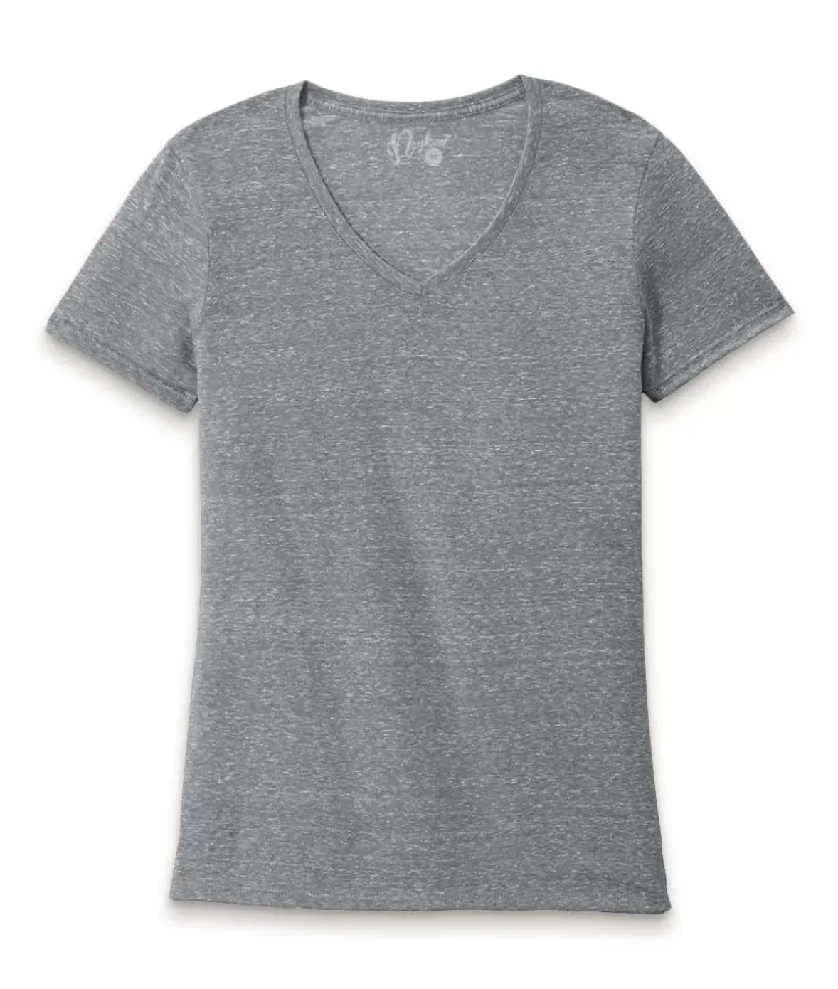 Nayked Apparel Athleisure>Women'S Ridiculously Soft Snow Heather V-Neck T-Shirt
