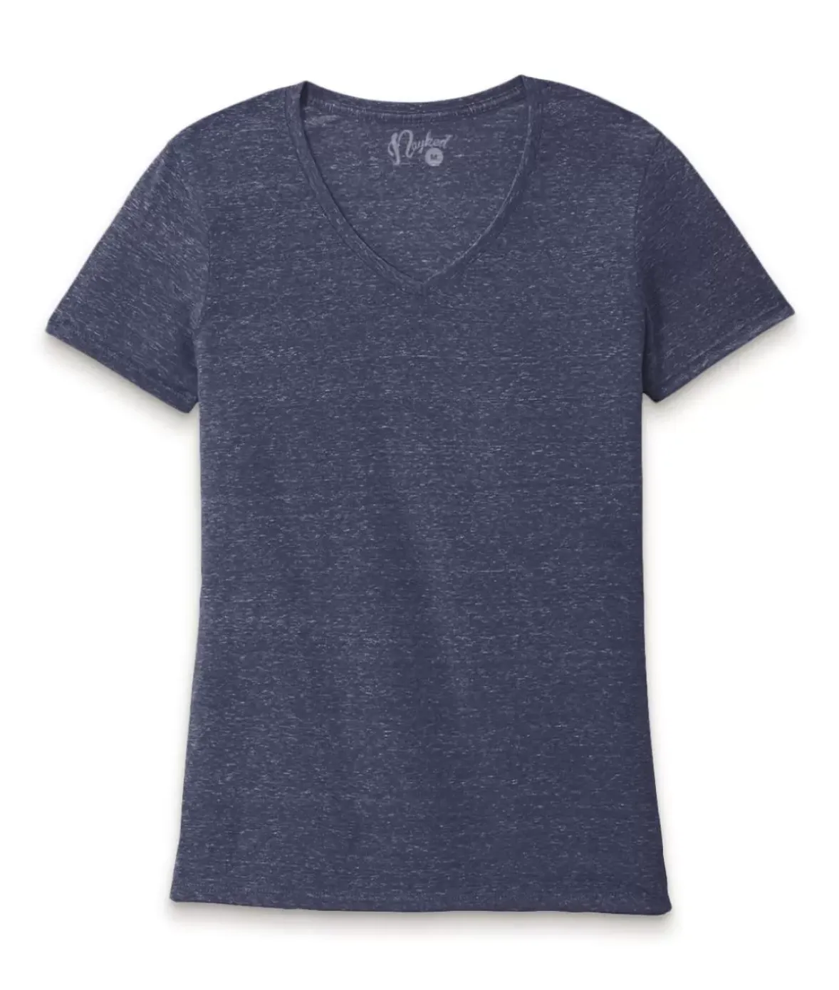Nayked Apparel Athleisure>Women'S Ridiculously Soft Snow Heather V-Neck T-Shirt
