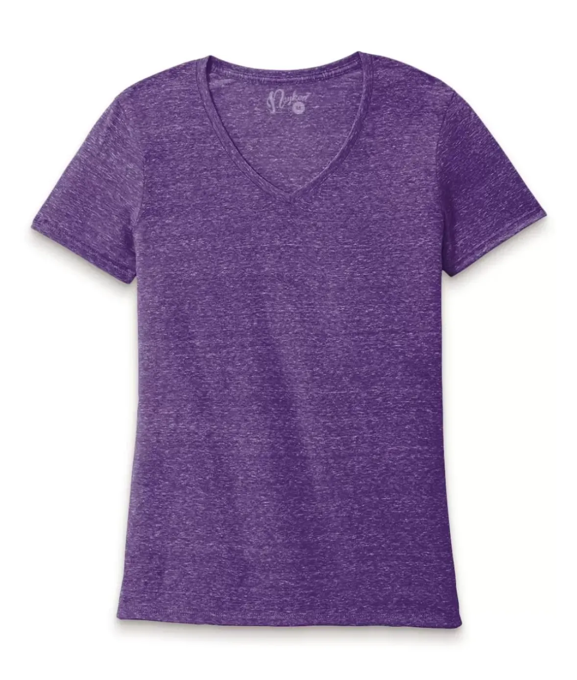 Nayked Apparel Athleisure>Women'S Ridiculously Soft Snow Heather V-Neck T-Shirt