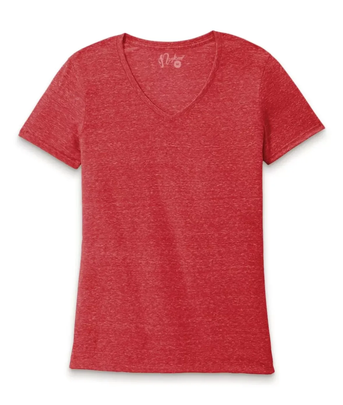 Nayked Apparel Athleisure>Women'S Ridiculously Soft Snow Heather V-Neck T-Shirt